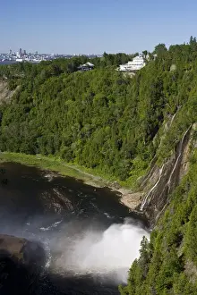 Montmorency Prints: Manoir Montmorency at Montmorency Falls Park near Quebec City. Quebec City can be