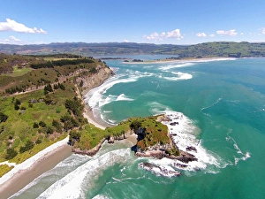 South Is Prints: Mapoutahi, Historic Maori Pa Site