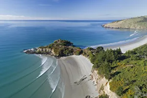 Mapoutahi, Historic Maori Pa Site, Goat Island, Purakanui Bay, north of Dunedin