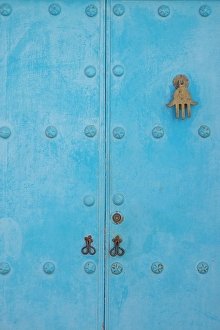 Images Dated 8th March 2024: Marbella, Spain. Colorful Spanish architecture. Blue door