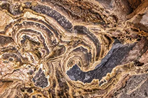 Images Dated 9th August 2021: Marble Abstract, Titus Canyon, Death Valley