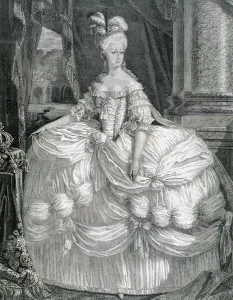 Clothing Prints: Marie Antoinette (1755-1793). Wife of Louis XVI and Queen of France (1774-92)