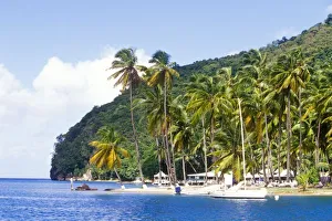 St Lucia Prints: Marigot Bay, St. Lucia, Caribbean