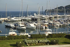 Marina area. Beaulieu sur Mer. on the coastline in the South of France