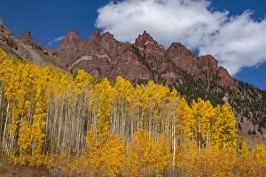Mallorie Ostrowitz Prints: Maroon Bells-Snowmass Wilderness of Colorado, red rock cliffs