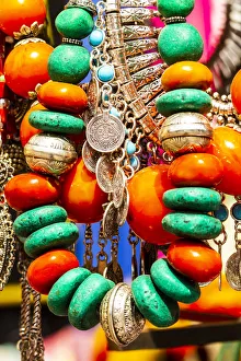 Turquoise Prints: Marrakech, Morocco. Jewelry, turquoise, silver, amber