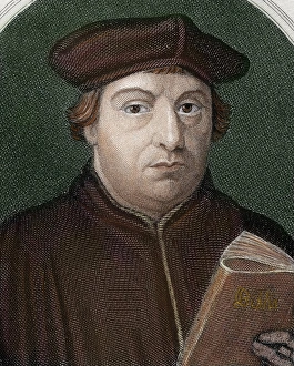 15th Century Prints: Martin Luther, (Eisleben, 1483, Eisleben, 1546). German reformer. Doctor of Theology