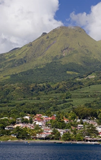 Martinique, French Antilles, West Indies, St. Pierre. Montagne Pelee (Mt. Pelee)