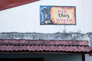 Images Dated 11th February 2007: MARTINIQUE. French Antilles. West Indies. Sign at Bar Chez Yayam in St. Pierre