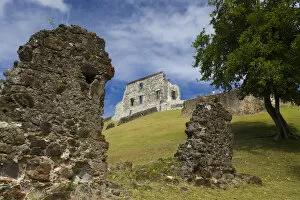 Images Dated 12th February 2007: MARTINIQUE. French Antilles. West Indies. Ruins at Chateau Dubuc on the Caravelle Peninsula