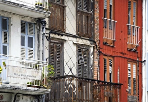 Images Dated 18th February 2007: MARTINIQUE. French Antilles. West Indies. Building exteriors in Fort-de-France