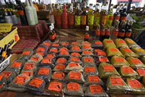 Images Dated 19th February 2007: MARTINIQUE. French Antilles. West Indies. Fort-de-France. Spices, syrups, & sauces