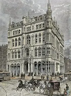 Build Prints: Masonic temple opened in 1867, at the intersection of Tremont Street and Boyleston Street