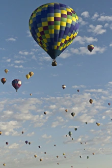 Mass ascension at the Albuquerque Hot Air Balloon Fiesta, New Mexico