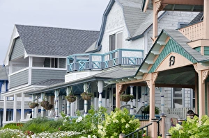 Massachusetts, Marthas Vineyard, Oak Bluffs. Historic gingerbread home