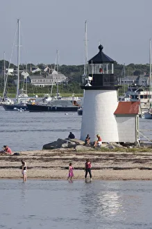 Images Dated 28th July 2011: Massachusetts, Nantucket Island. Historic Brant Point Lighthouse, circa 1746, National