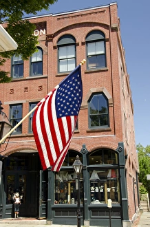 New Bedford Prints: Massachusetts, New Bedford. Downtown New Bedford, typical historic store front with