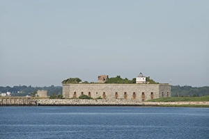 New Bedford Prints: Massachusetts, New Bedford. Historic Clarks Point and Fort Taber in the distance
