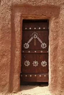 Mauritania, Decorated door in Oualata