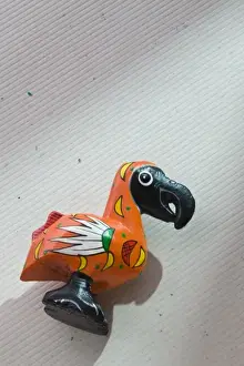 Mauritius, Port Louis, miniature wooden Dodo bird toy
