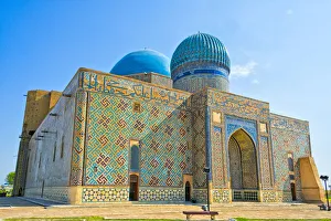 Mausoleum Prints: Mausoleum of Kohja Akhmet Yassawy (UNESCO World Heritage Site). Turkestan, Kazakhstan