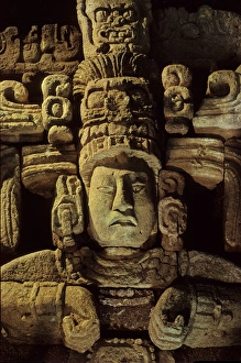 Kenneth Garrett Prints: Maya; Honduras; Copan; Barbara Fash, Corn God, Dr. Webster