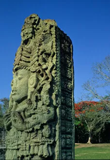 Maya; Honduras; Copan, Stele