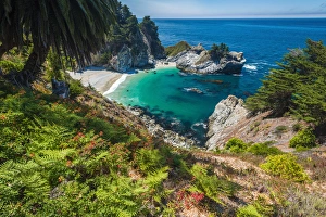 Images Dated 12th July 2014: McWay Cove, Julia Pfeiffer Burns State Park, Big Sur, California USA
