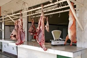 Meat market in Morocco