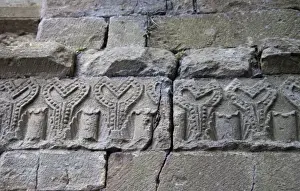 Stone Carving Prints: Medieval sandstone crarving at Jerpoint Abbey in Kilkenny. Ireland