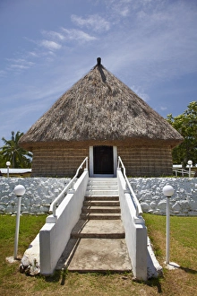 Mamanucas Prints: Meeting House, Solevu Village (Shell Village), Malolo Island, Mamanuca Islands, Fiji