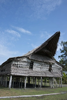 Images Dated 6th October 2014: Melanesia, Papua New Guinea, Sepik River area, Murik Lakes, Karau Village