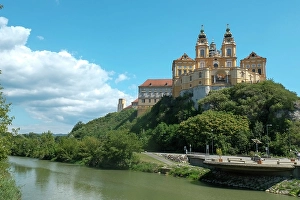 Images Dated 8th October 2024: Melk, Austria. Melk Abbey, famous UNESCO site