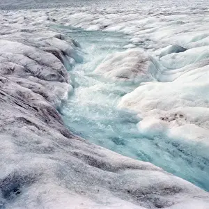 Melt Prints: Melt-off of Athabasca Glacier of the Columbia Icefields in Jasper NP