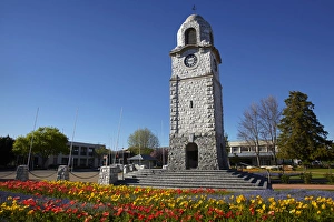 Images Dated 11th October 2012: Memorial Clock Tower, Seymour Square, Blenheim, Marlborough, South Island, New Zealand