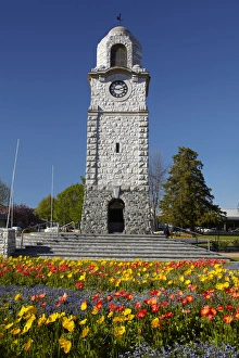 Images Dated 11th October 2012: Memorial Clock Tower, Seymour Square, Blenheim, Marlborough, South Island, New Zealand