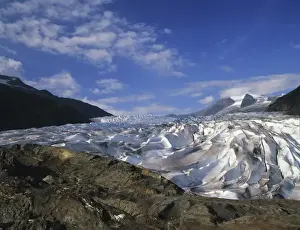 Se Alaska Prints: Mendenhall Glacier in Juneau, Tongass National Forest, Southeast Alaska