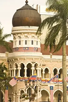 Malaysia Prints: Merdeka or Independence Square, captial city of Kuala Lumpur, Malaysia Peninsula