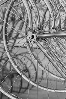 Images Dated 21st June 2022: Metal bicycle wheels