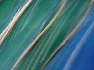 Teal Prints: Metallic abstract