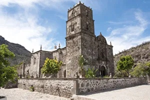 Loreto Prints: Mexico, Baja California Sur. Mission San Javier, Roman Catholic Jesuit