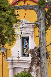 Catholic Prints: Mexico, Bernal, View of Church of St. Sebastian