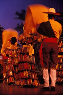 Dance Prints: Mexico, Cancun, Mexican Folkloric Dance, Teatro de Cancun