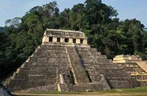 Images Dated 27th July 2006: Mexico, Chiapas province, Palenque. Temple of the Inscriptions