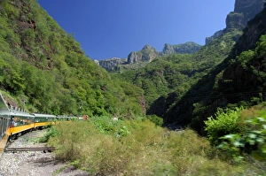 Mexico, Chihuahua, Copper Canyon. Views from tourist train. THIS IMAGE HAS SOME RESTRICTIONS