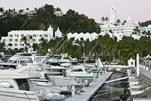 Mexico, Colima, Manzanillo. Brisas Las Hadas Resort / Marina View Dawn