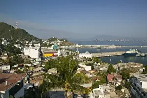 Manzanillo Prints: Mexico, Colima, Manzanillo. Manzanillo Town View / Daytime