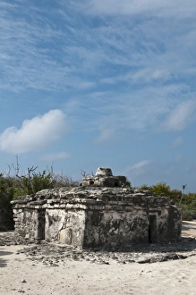 Isla Prints: Mexico, Cozumel. Old Maya ruins, Punta Sur Park, Isla de Cozumel (Cozumel Island)