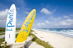 Point Prints: Mexico, Cozumel. Punta Morena beach, Isla de Cozumel (Cozumel Island)