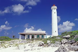 Building Structure Prints: Mexico, Cozumel. Punta Sur Celarain Lighthouse